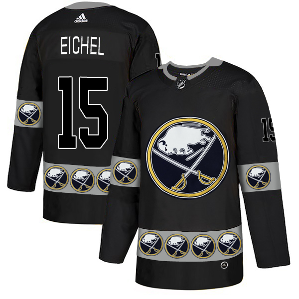 2019 Men Buffalo Sabres #15 Eichel Black Adidas NHL jerseys->buffalo sabres->NHL Jersey
